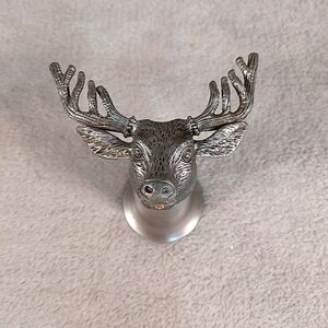 Jagermeister Buck Deer Stag Head Pewter Stainless Steel Shot Glass
